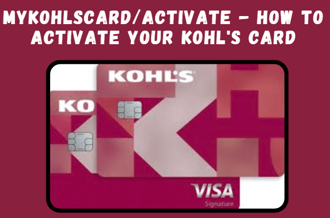 mykohlscard activate